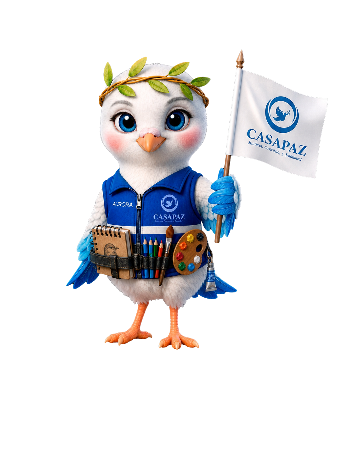 Aurora, mascota oficial de CASAPAZ